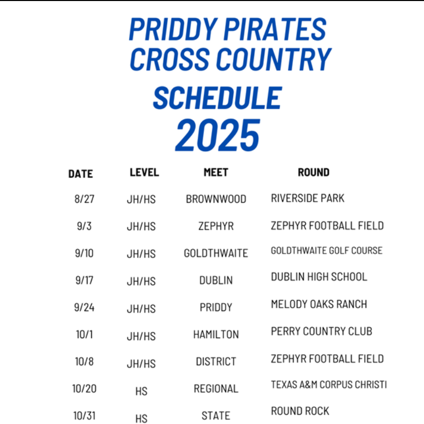 CC Schedule