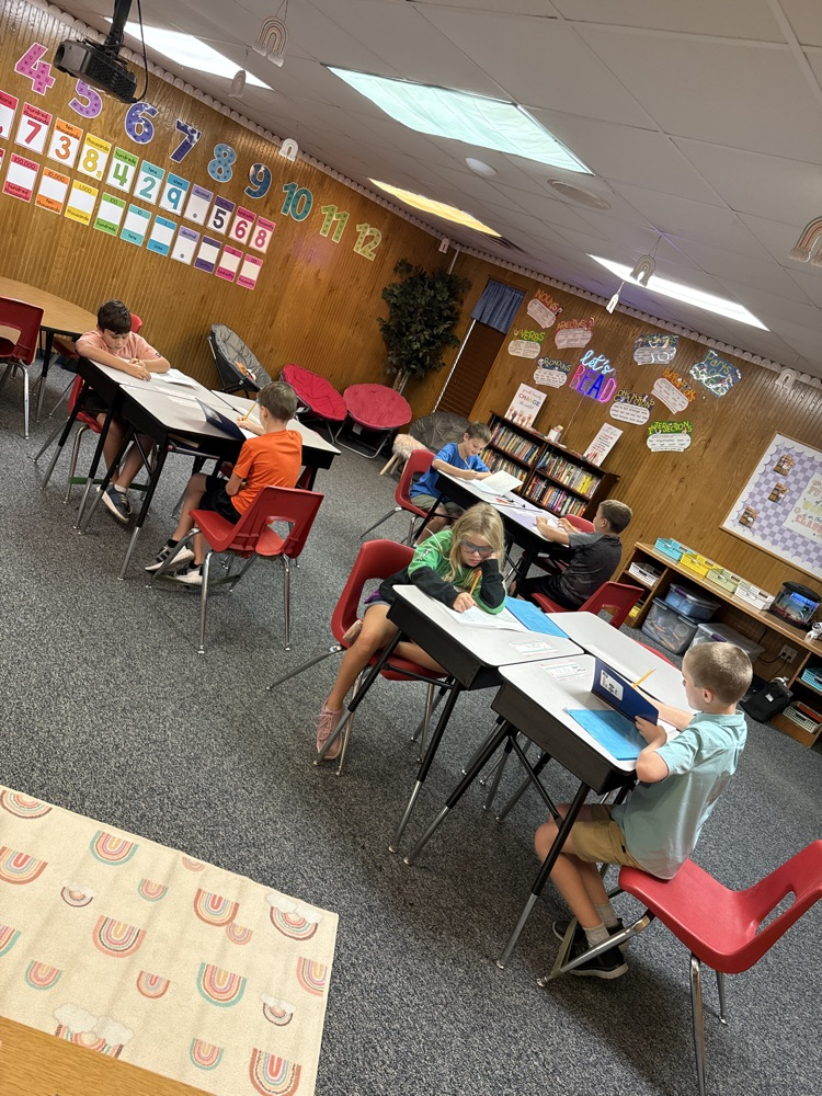 Today started off very special with Muffins with Moms and our 4th grade class wanted to write about it! ♥️