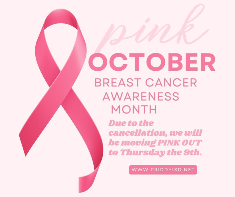 Due to the cancellation, we will be moving PINK OUT