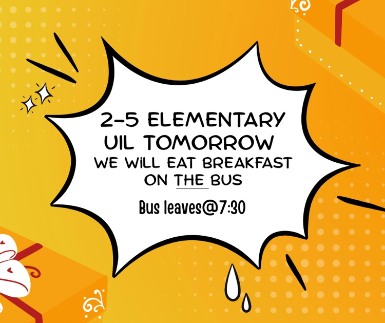 The bus leaves at 7:30.