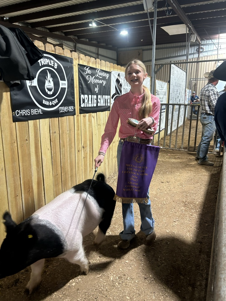 Karah Seider with her Cross