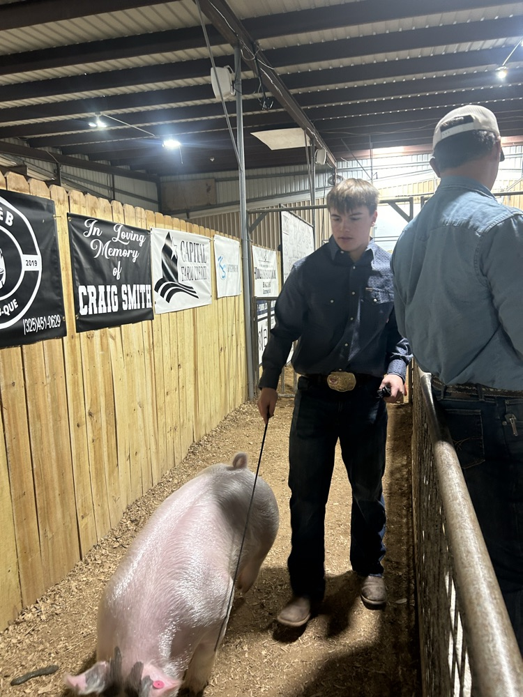 Shane Ahearn with his cross
