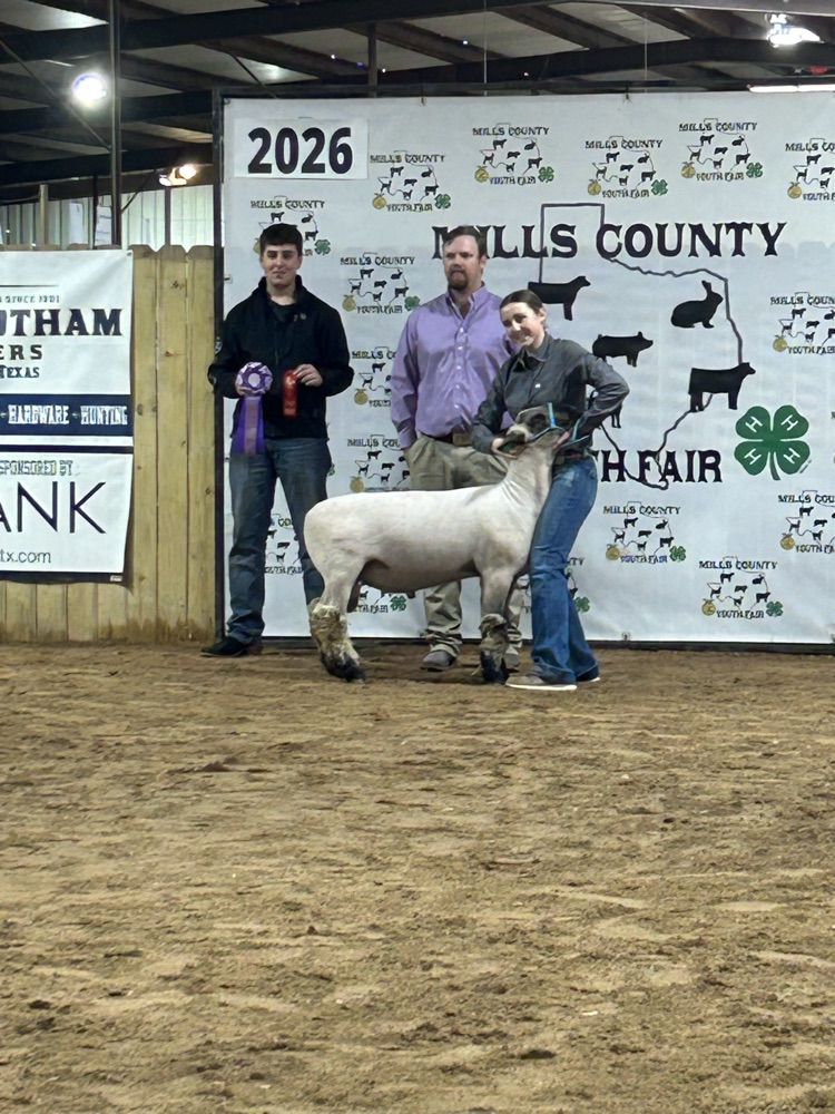 Addie Buffe her lamb