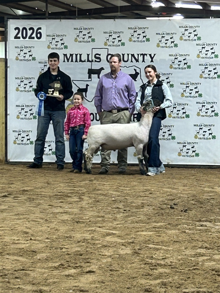 Sadie Buffe with her lamb