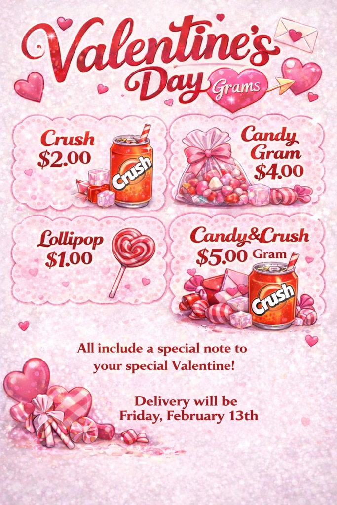 Valentine’s Day gram flyer