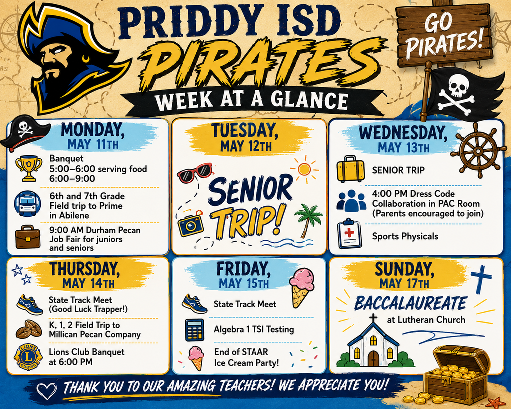 Week at a Glance 5.11-5.17