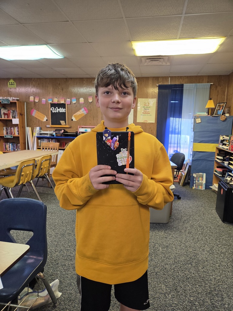Congratulations to Cooper (Grade 6) for winning a "Blind Date with a Book" prize!