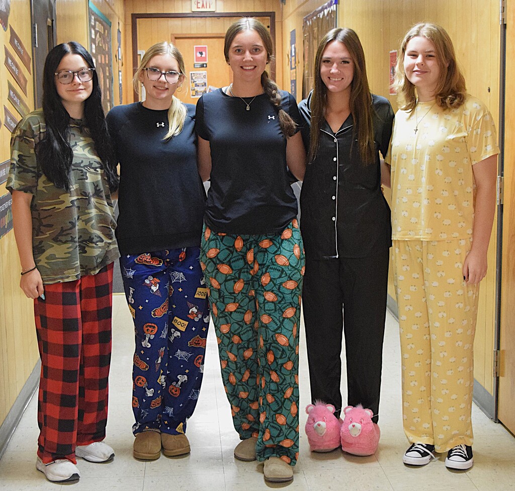 Spirt week. Day two: Pajama Day