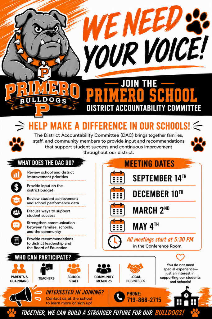 Your Voice Matters — Join the Primero RE-2 District Accountability Committee