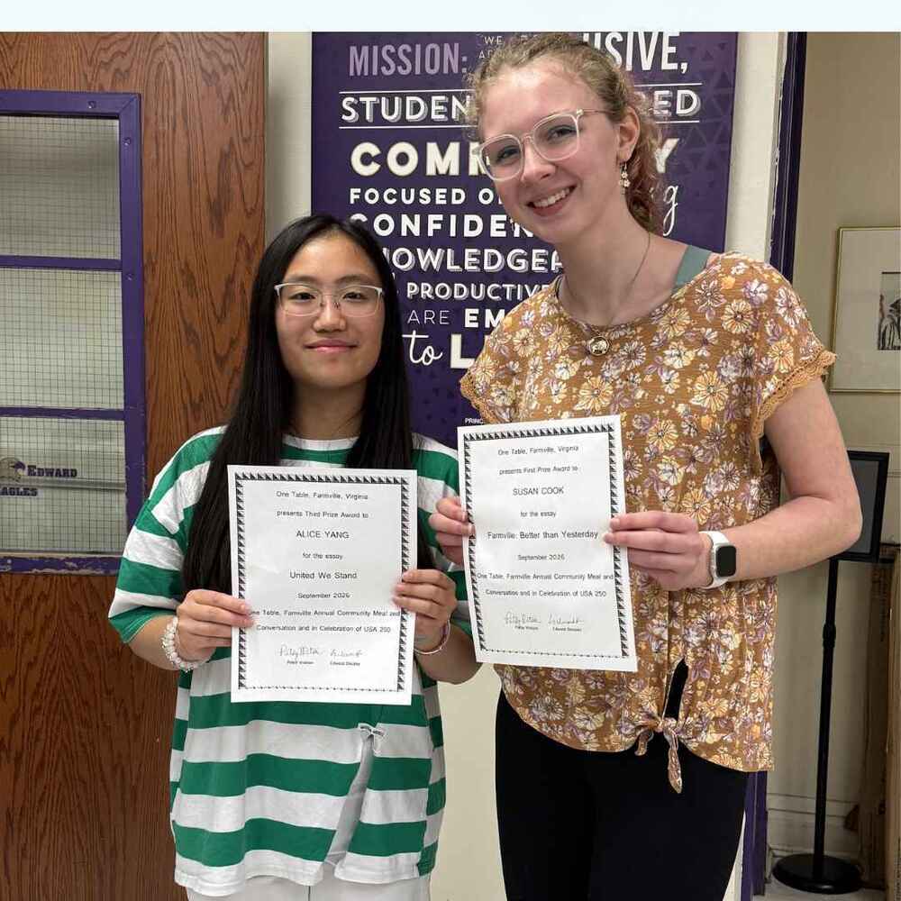 Alice Yang and Susan Cook Essay Contest Winners