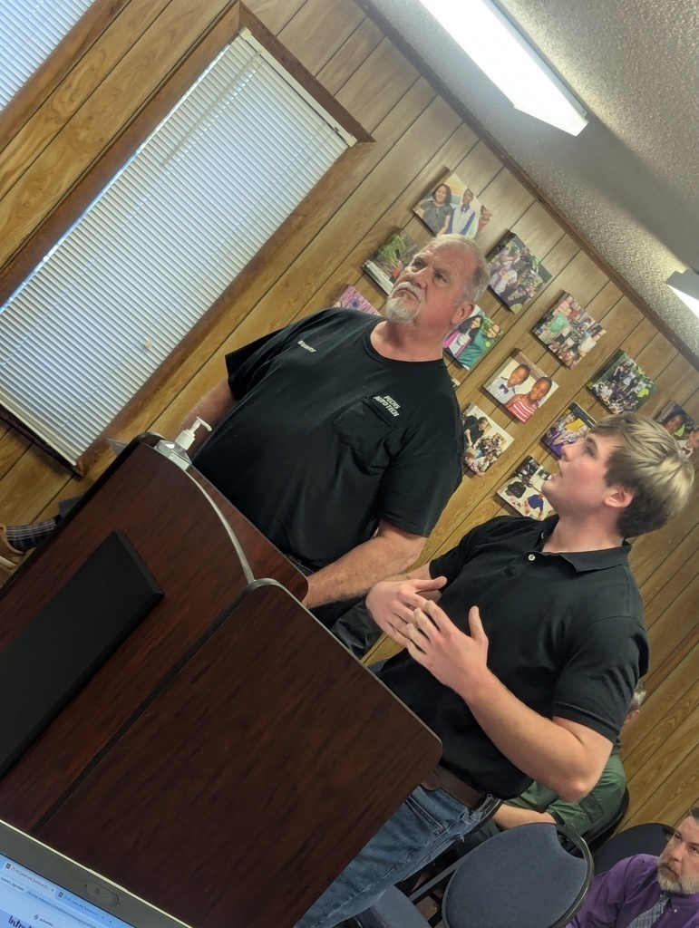 CTE students present at School Board Meeting