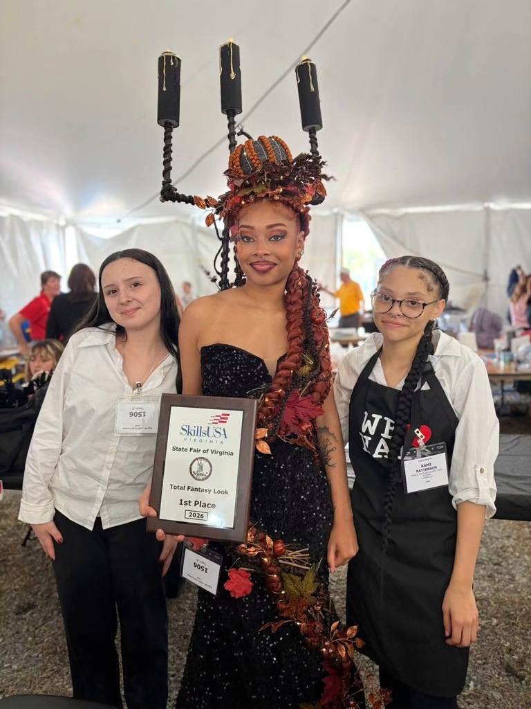 💜💛 Congratulations to our PECHS Cosmetology students on an amazing showing at the State Fair competition!  🏆 1st Place, Total Fashion: Amairani Garibay, Tania Benitez & Damiya Coleman  🏆 1st Place, Total Fashion: Kami Patterson, Maiya Wyatt & Raven Agnew  🥉 3rd Place, Natural Hair Braiding: Nevaeh Marshall  🥉 3rd Place, Fantasy Nails: Shamyla Foster & Jamirra Hatcher  🏅 4th Place: ShawnAsia Brown 🏅 6th Place: Aniyla Miller 🏅 9th Place: JaOnna Johnson (Natural Hair Braiding)  Superintendent Dr. Chip Jones praised the students and their instructor, Ms. Reese, for their dedication, talent, and hard work.  We are so proud of our Eagles!  