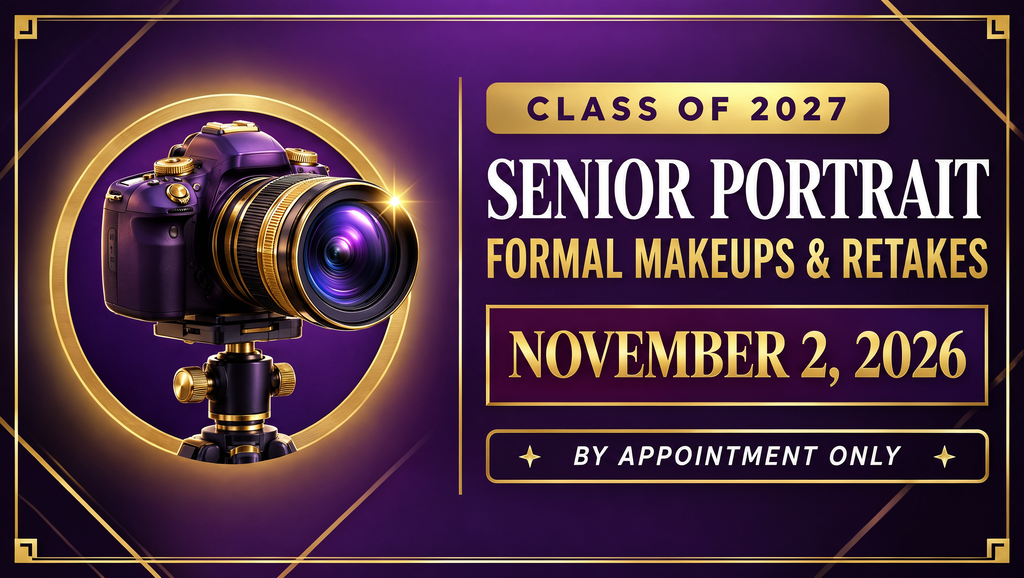 flyer for picture retakes for seniors