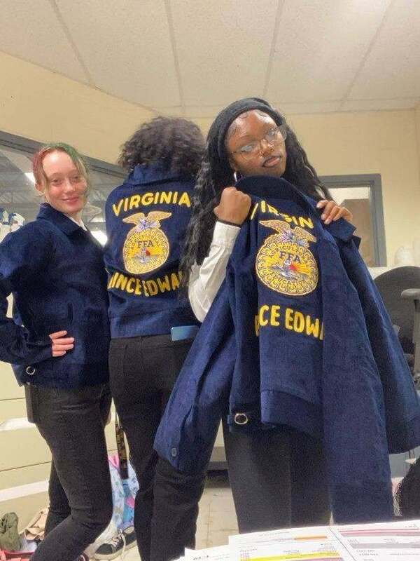 FFA Jacket at Leadership Meeting