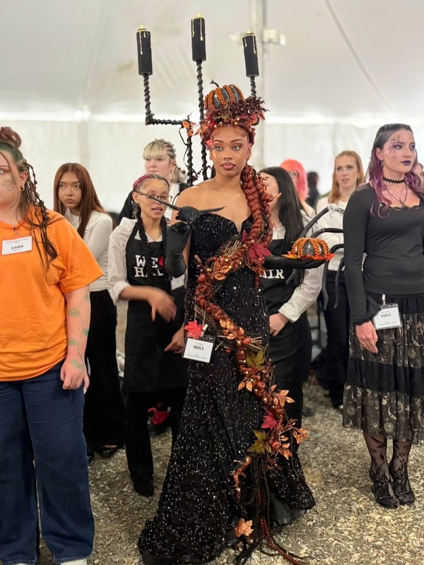 SkillsUSA State Fair Competition Images from HS Cosmetology Students