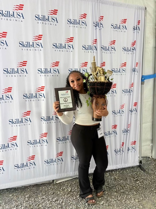 SkillsUSA State Fair Competition Images from HS Cosmetology Students