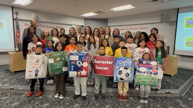 Board of Education and student presenters and staff at the Nov. 24 meeting. 