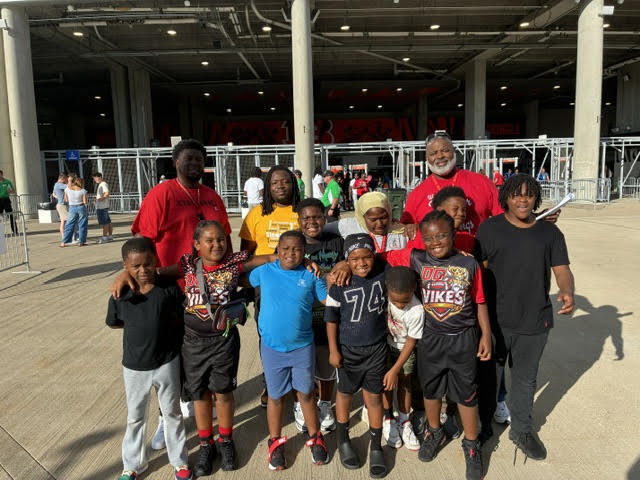 A group of intermediate boys went to the Princeton vs. Moller football game with Dr. Shelton