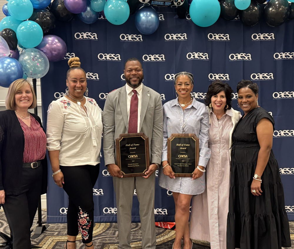 Photo of elementary principals at the OSEA awards