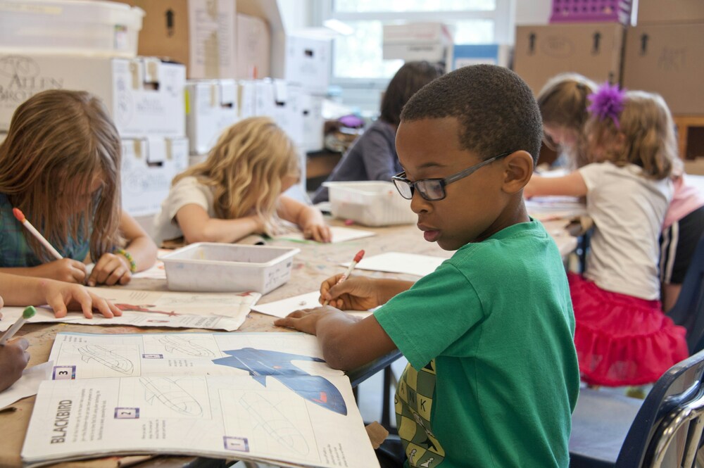 after school program stock photo