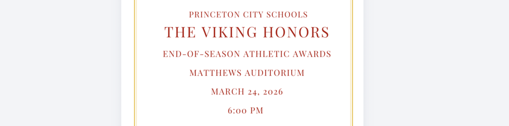 viking honors athletic End of Season Awards