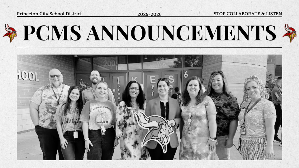 PCMS Announcements