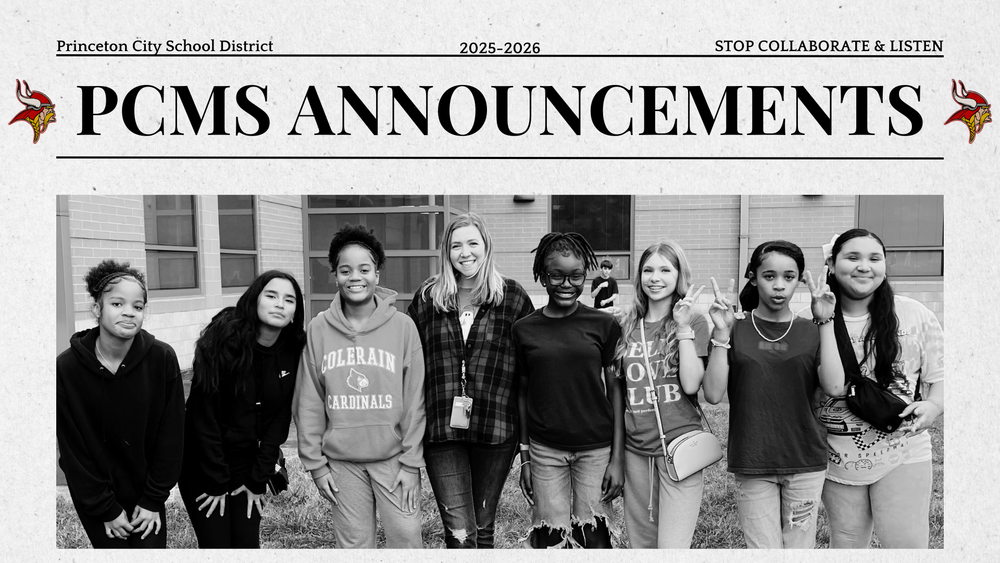 PCMS Announcements