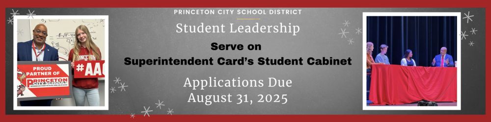 Serve on Superintendent's Student Cabinet