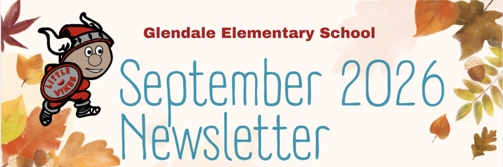 September 2026 newsletter page for Glendale Elementary