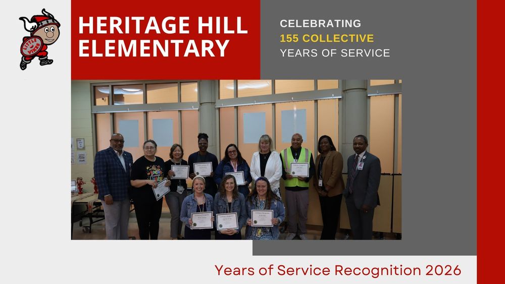 Heritage Hill Elementary Celebrating 155 collective years of service 2026