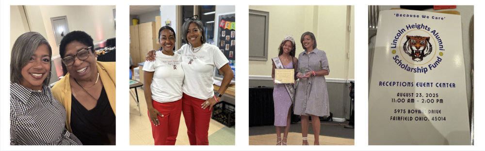 Dawn Bailey recognized at the Lincoln Heights Alumni Scholarship Fund event