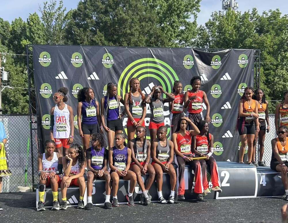 Members of the PCMS Track and Field Team at Nationals in North Carolina