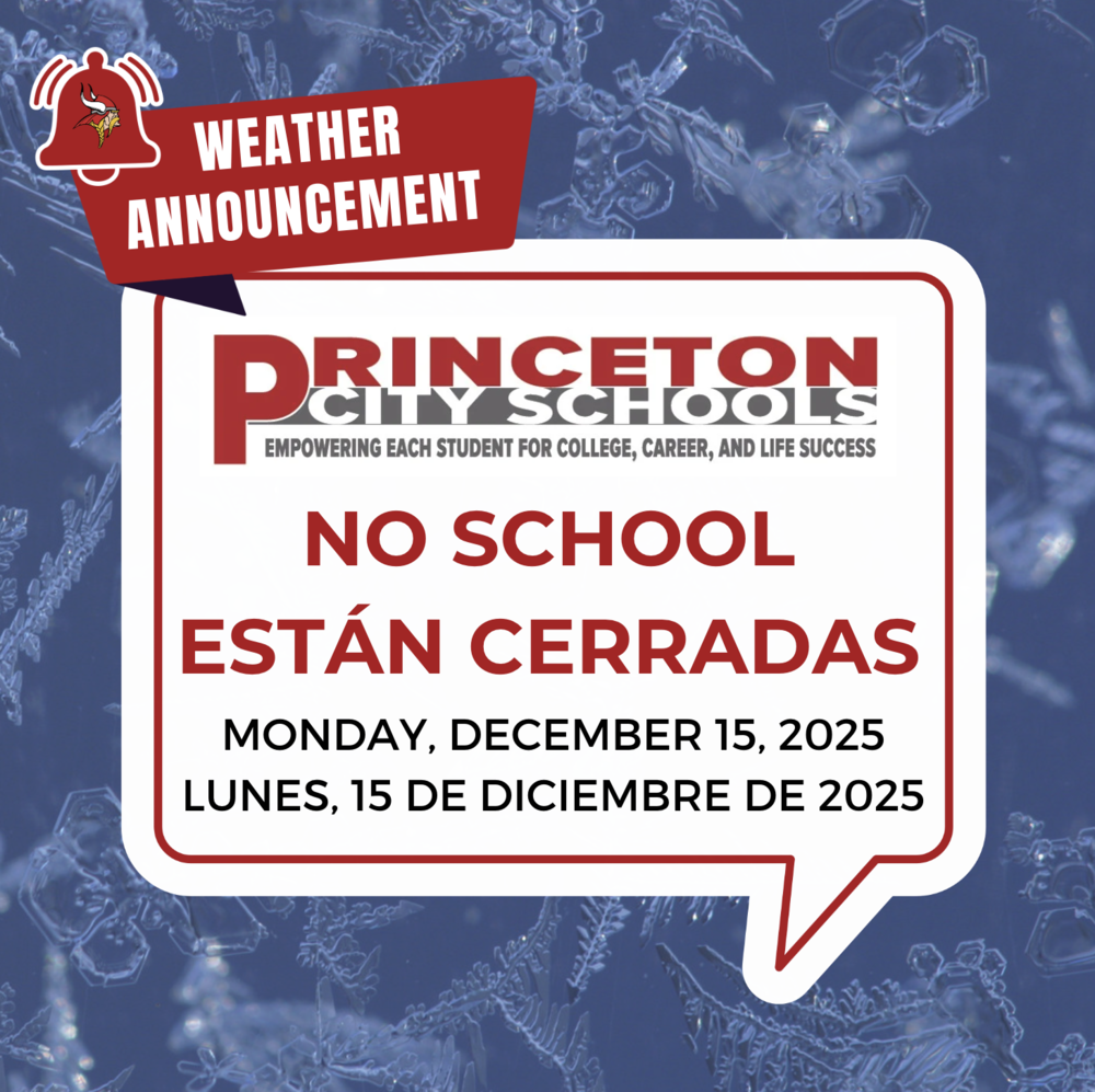 NO SCHOOL at PCSD on Monday, Dec. 15, 2025