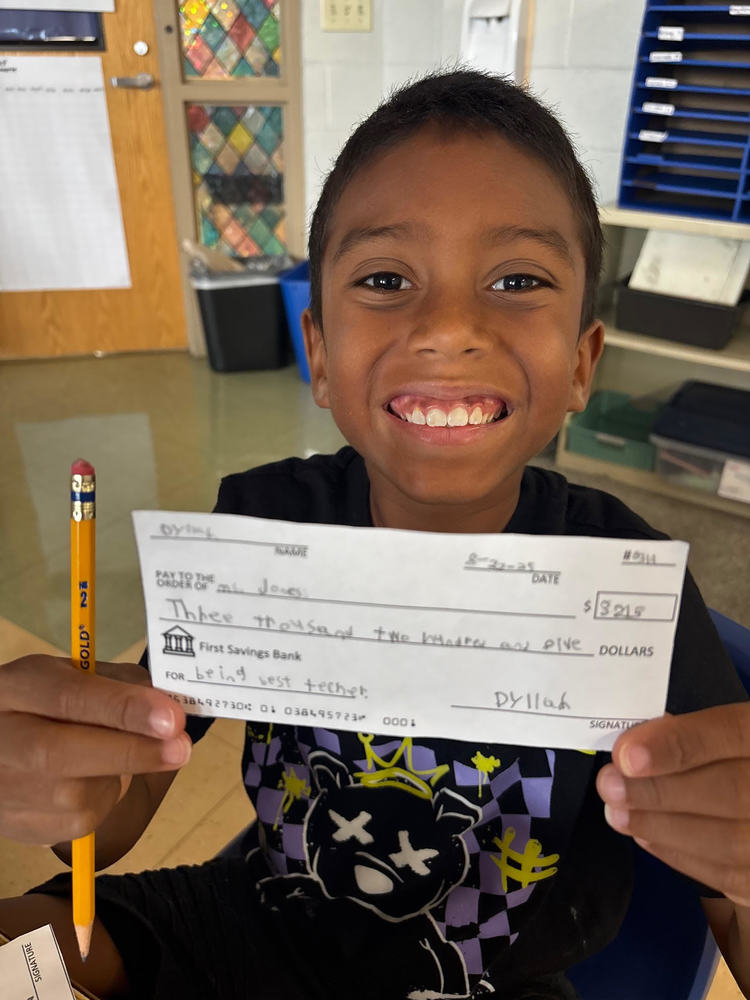 Writing a check