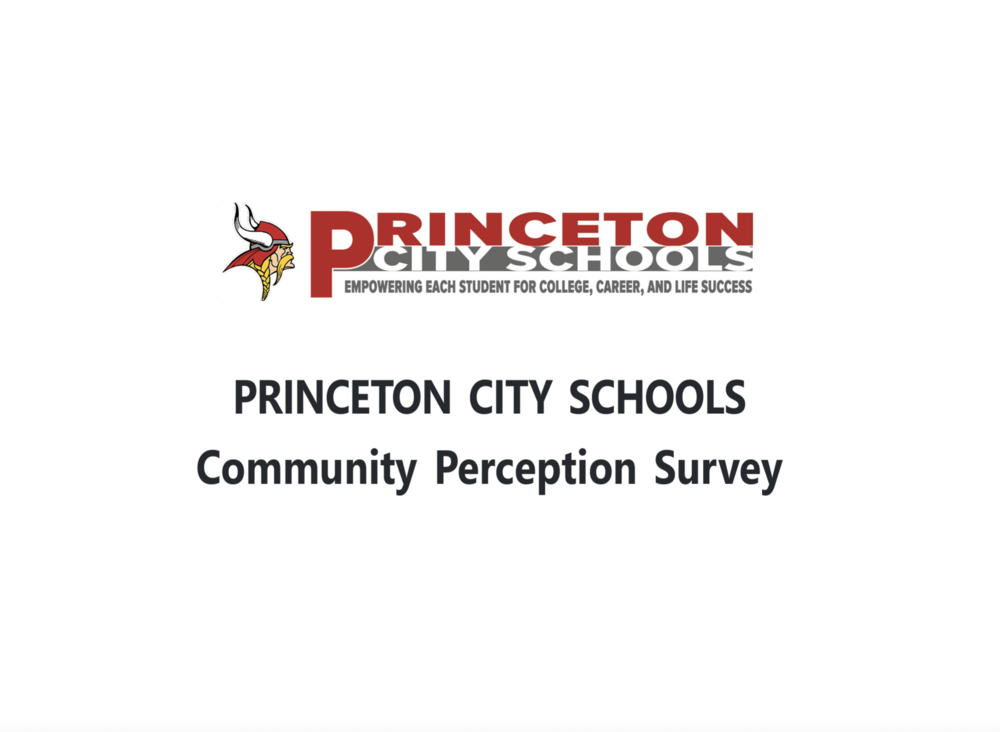 Princeton logo and Community Perception Survey