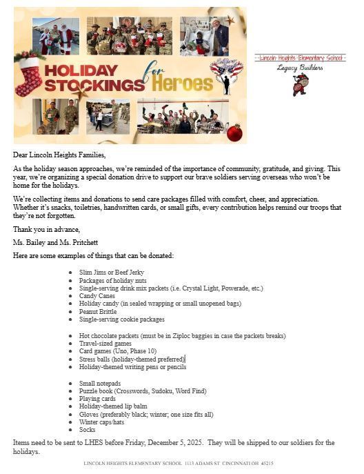Holiday Stockings for Heroes