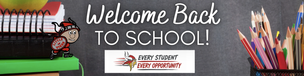 Welcome Back to School with books and colored pencils