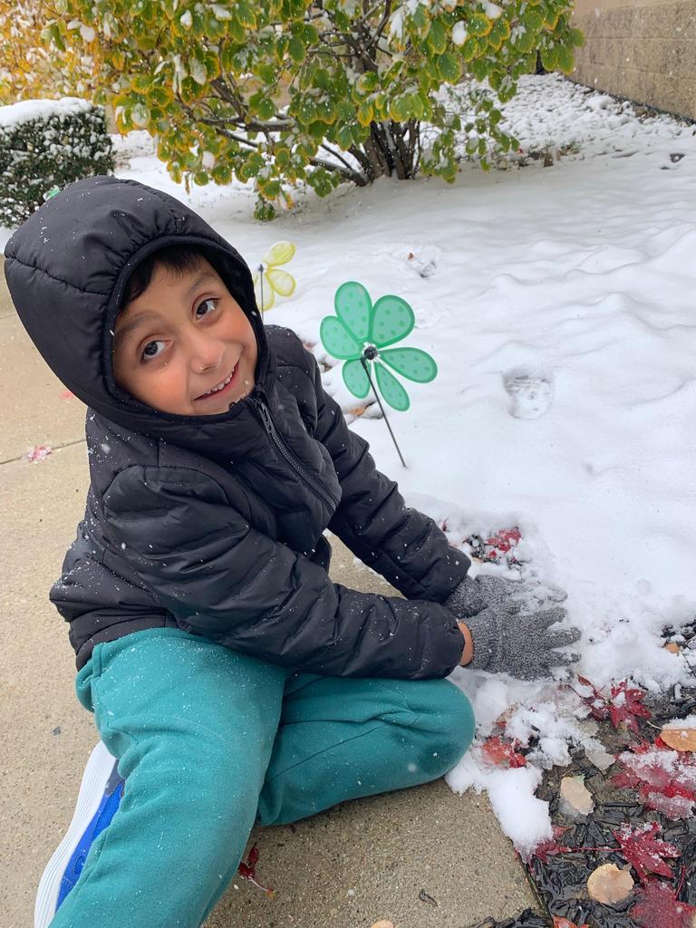 #EV snow much fun to build a snow pile