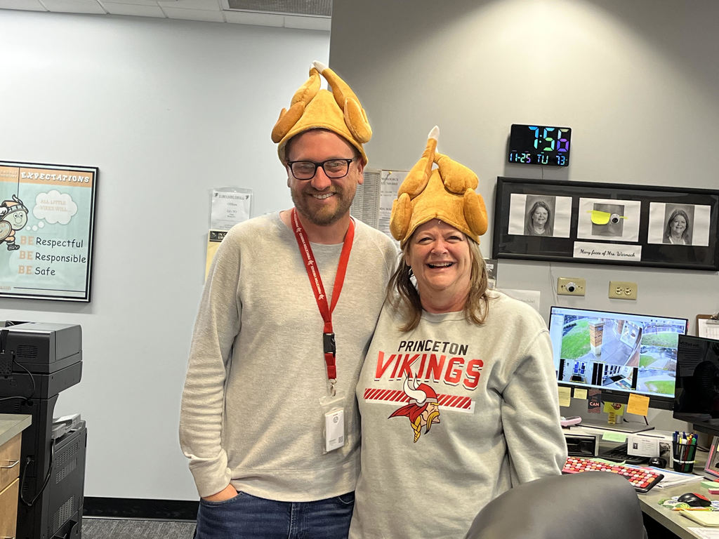 #EV turkey hats on the office staff 