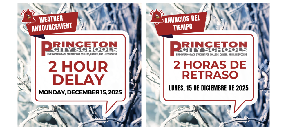 Two Hour Delay at PCSD on 12/15/2025