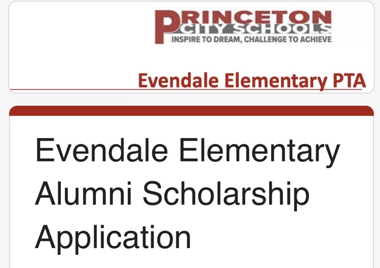 Evendale Scholarship headline with PCSD logo