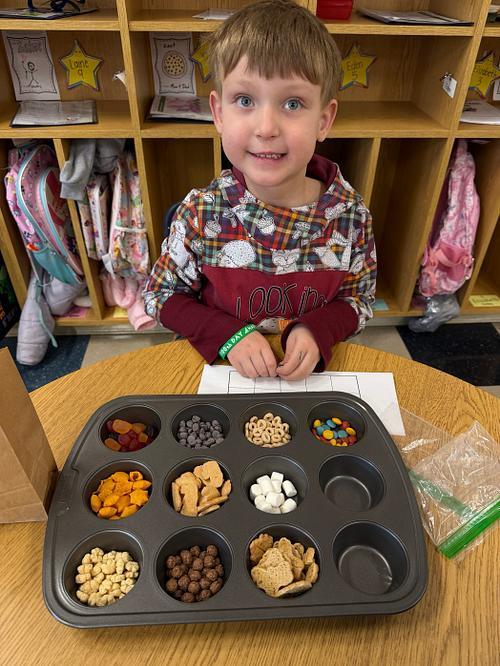 #EV counting out the 100 day snack mix