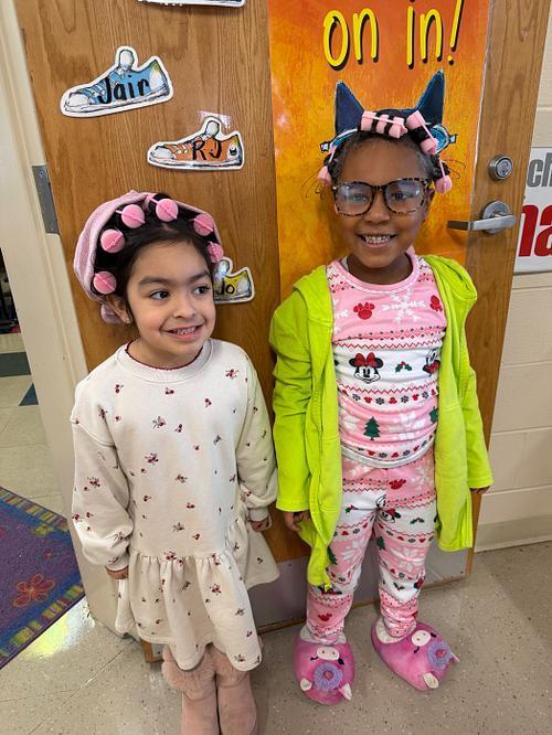 students dressed up as 100 years old