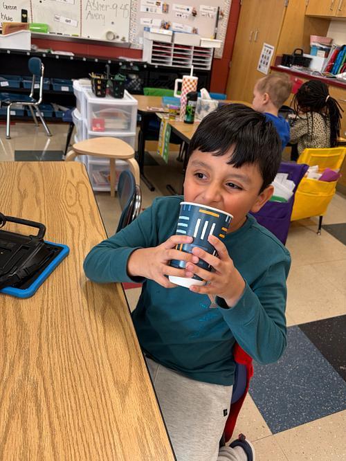 #EV students drinking cocoa