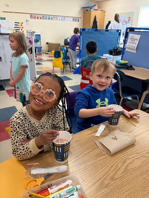 #EV students drinking cocoa