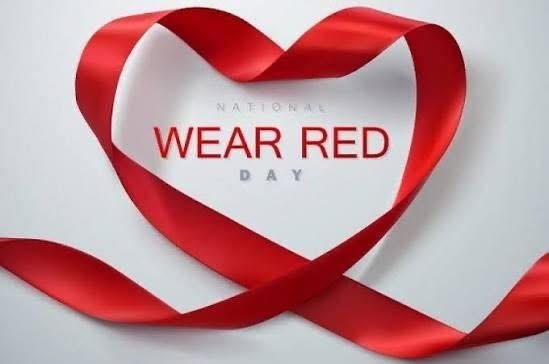 national wear red day ribbon 