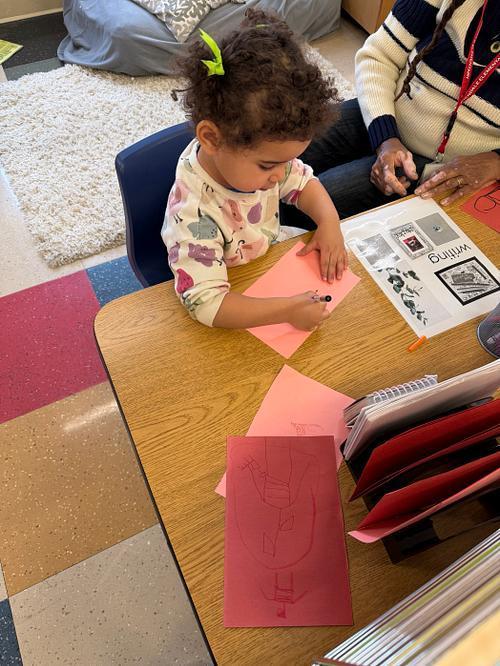 #EV preschool students involved in learning in centers