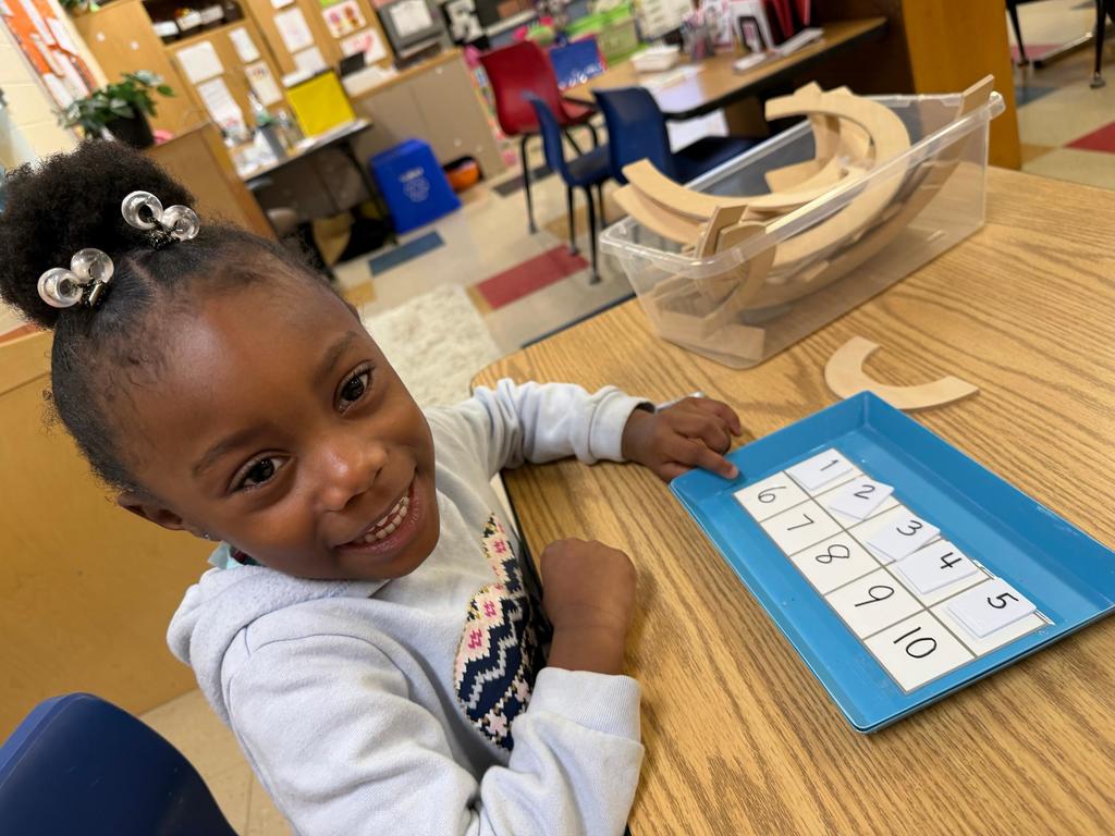 #EV preschool students involved in learning in centers