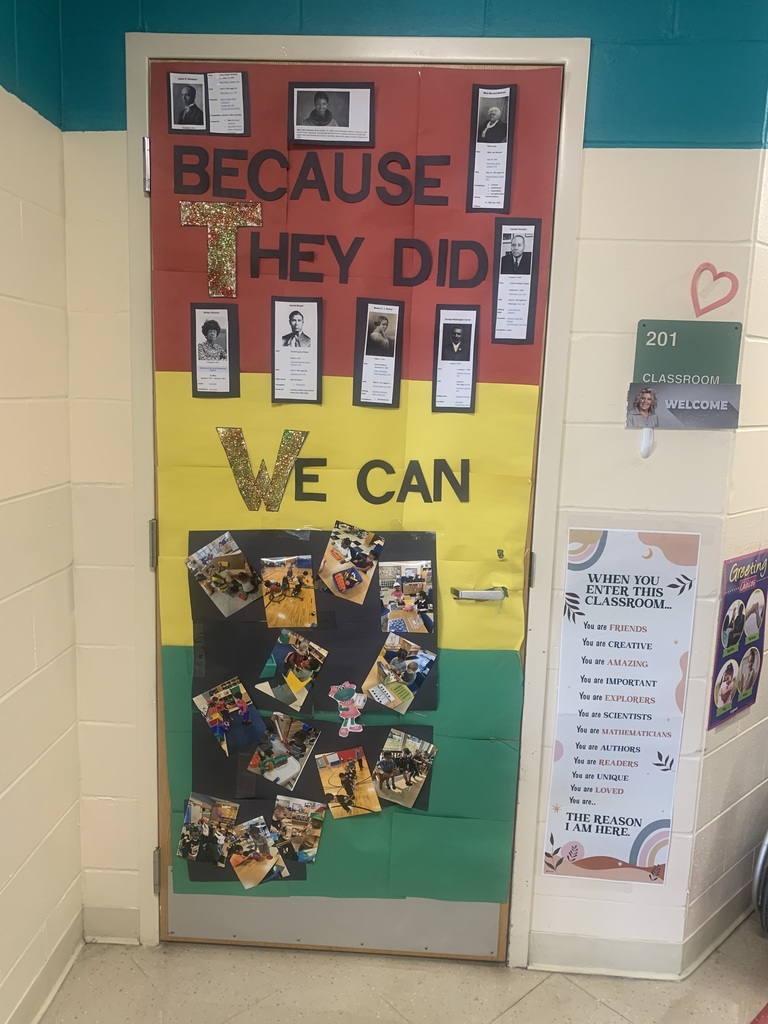 #EV Black History Month door decorating 