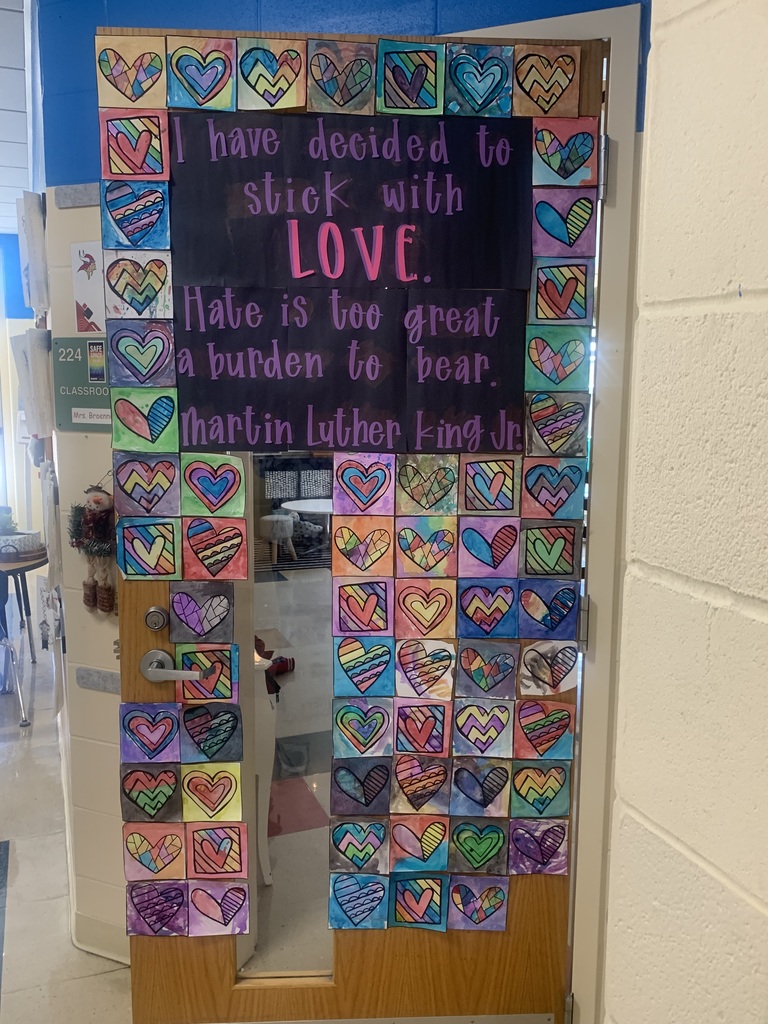 #EV Black History Month door decorating 